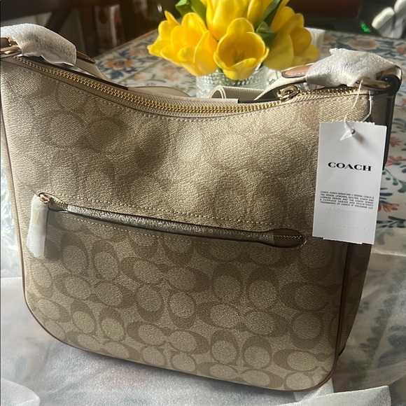 Coach Signature Brown and White Women´s Bag